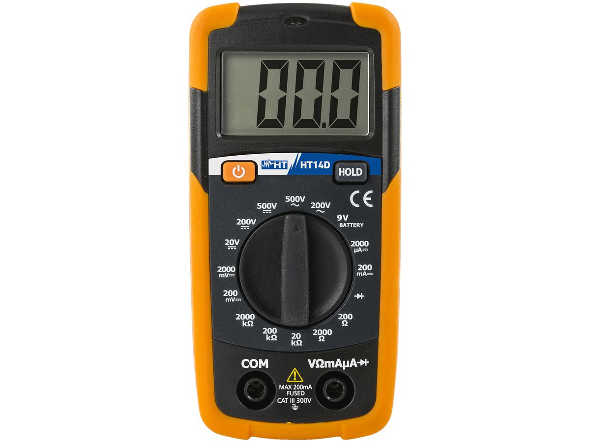 Digital-Multimeter Optec 500VACDC 200mA CAT III 300V