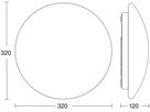 LED-Decken-/Wandleuchte Steinel RS PRO P2 flat Ø322 15.5W 1810lm 840 IP54