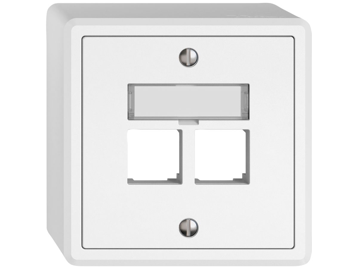 AP-Montageset EDIZIO.liv EASYNET S-One SNAPFIX® gerade 2×RJ45 ws