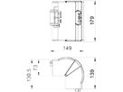 Ausseneck Bettermann GKH70×170mm, variabel, halogenfrei reinweiss