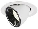 EB-LED-Downlight SLV NUMINOS GIMBLE M, 17.5W 500mA 1660lm 4000K 55° ws/chr