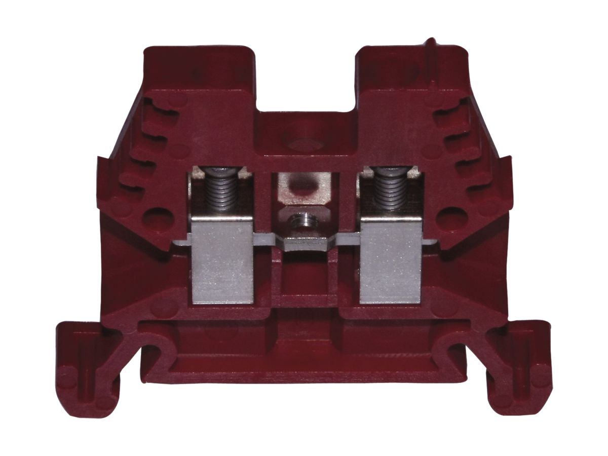 Durchgangs-Reihenklemme Woertz Ex 0.5…4mm² 32A 1000V Schraubansch.2×1 TH35 ro