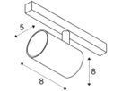 LED-Spot SLV NUMINOS XS 48V TRACK DALI 8.7W 620lm 927 40° Ø50×80mm ws/sz