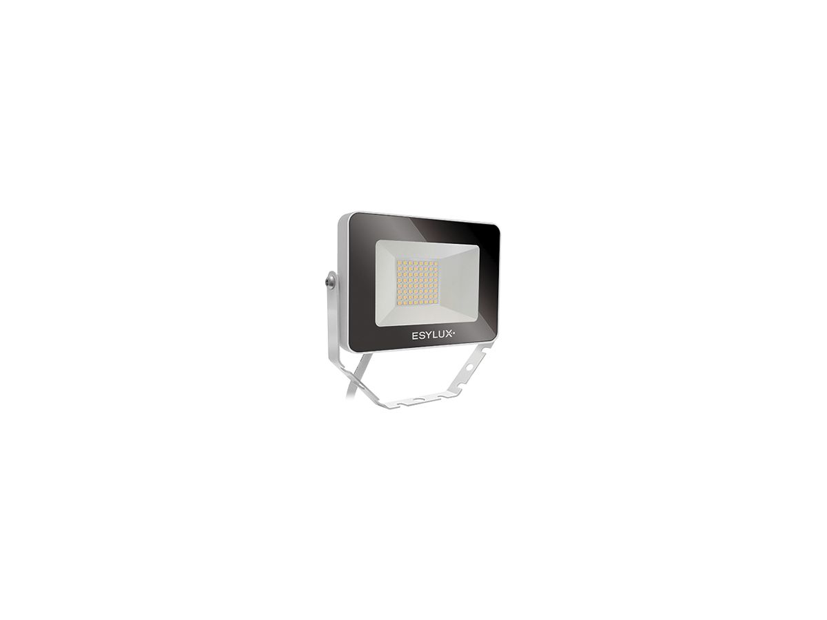 LED-Strahler ESYLUX OFL BASIC, 10W 4000K 1000lm 148×28×100mm IP65, weiss