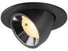 LED-Downlight SLV NUMINOS GIMBLE S 6.7W 1050lm 3000K NB DALI Ø90 sz/cr