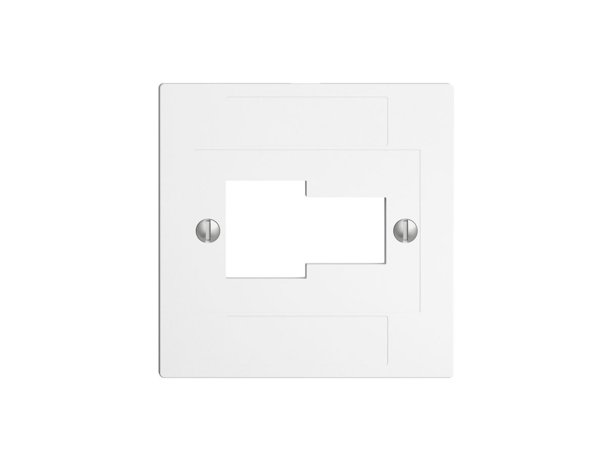 Frontplatte 1×TT,1×RJ45 weiss ITplus ITM EDIZIOdue