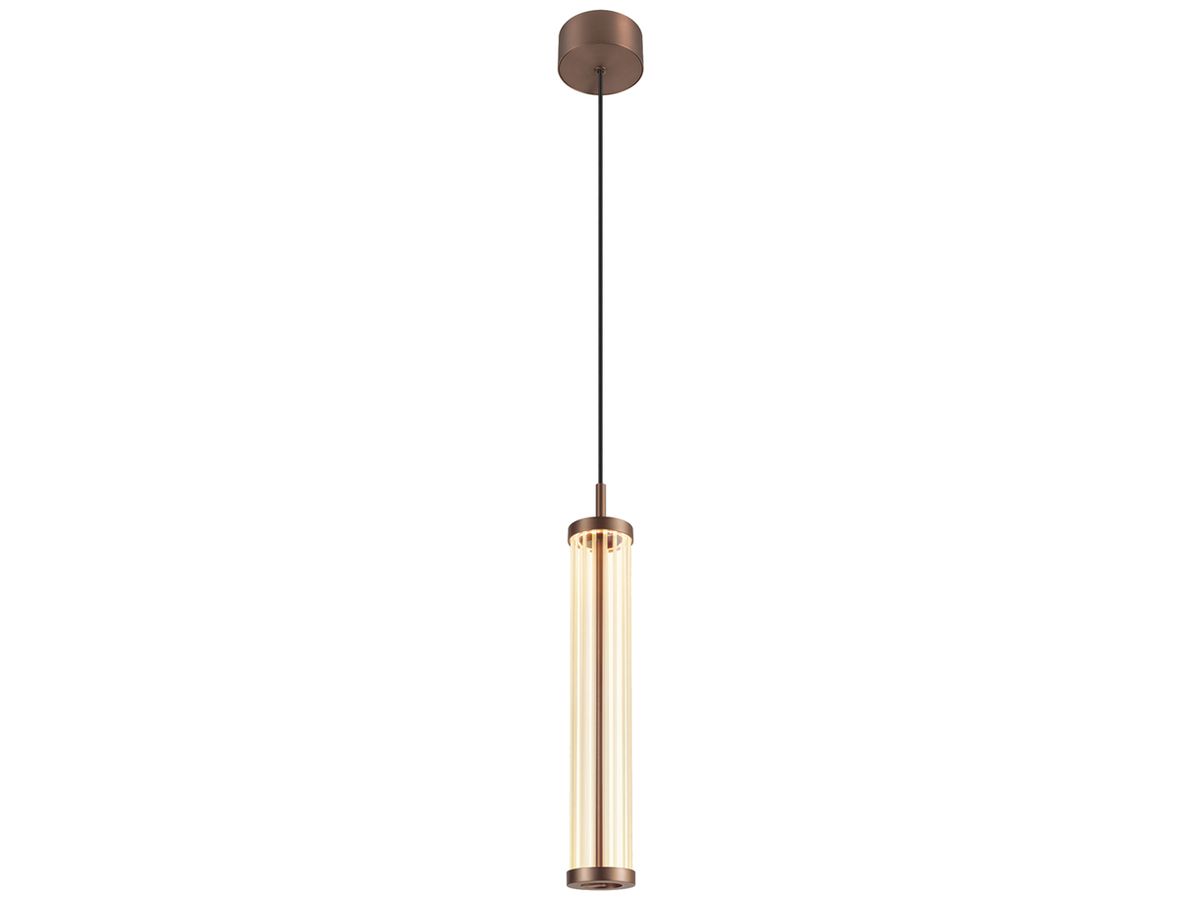 LED-Pendelleuchte SLV QUIMERA 8.2W 310lm 927…930 DIM Ø76×470mm Kupfer
