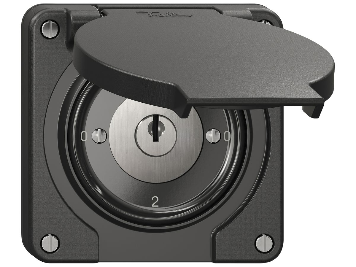 Schlüsselschalter NEVO SNAPFIX® Umschalter 16A 400V 0-1-0-2 sz