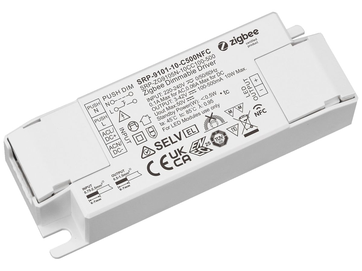 LED-Betriebsgerät SUNRICHER SRP-9101 0.3…10W 3…42V 100…500mA DIM Zigbee
