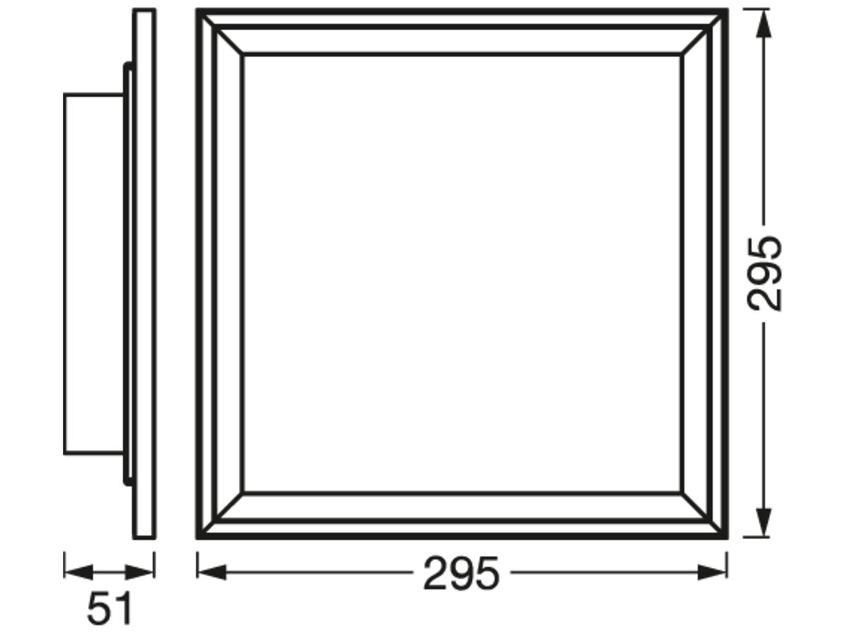 LED-Deckenleuchte LEDVANCE SMART+ PLANON RGBW 18W 1300lm 2700…6500K 300×300 ws