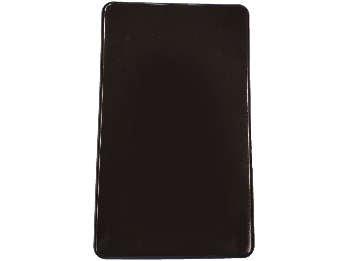 Abdeckplatte Gr.III-III schwarz 126×206mm ungebohrt