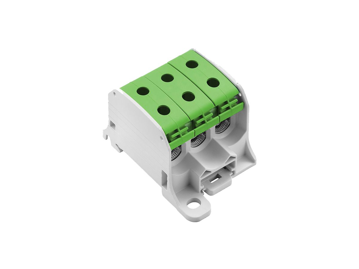Verteilerblock WM WPD 330CC 1P 150A 3×Eing 3×Ausg 2.5…50mm² 2.5…50mm²