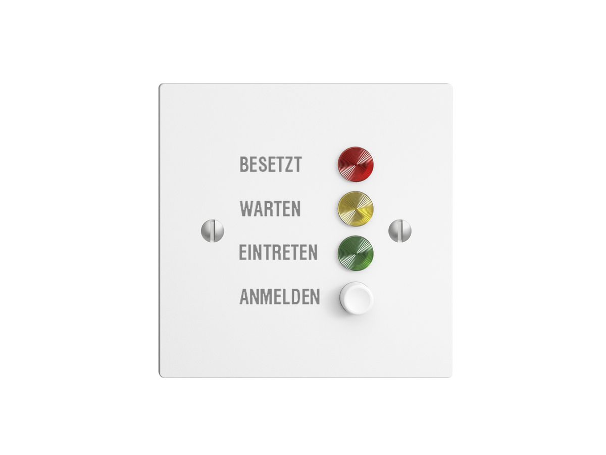 Türstation für Rufleuchte weiss deutsch, EDIZIOdue