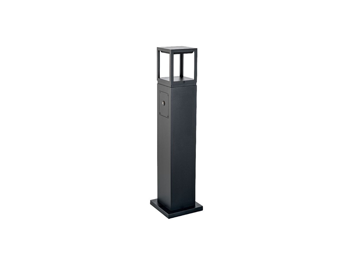 LED-Wegeleuchte SG Fagernes Poller PIR 8W 270lm 2700K IP44 800mm schwarz