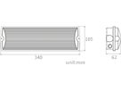 LED-Rettungszeichenleuchte Sylvania LifeSafe IP65 Aufbau/Einbau 200lm 3hPt sz
