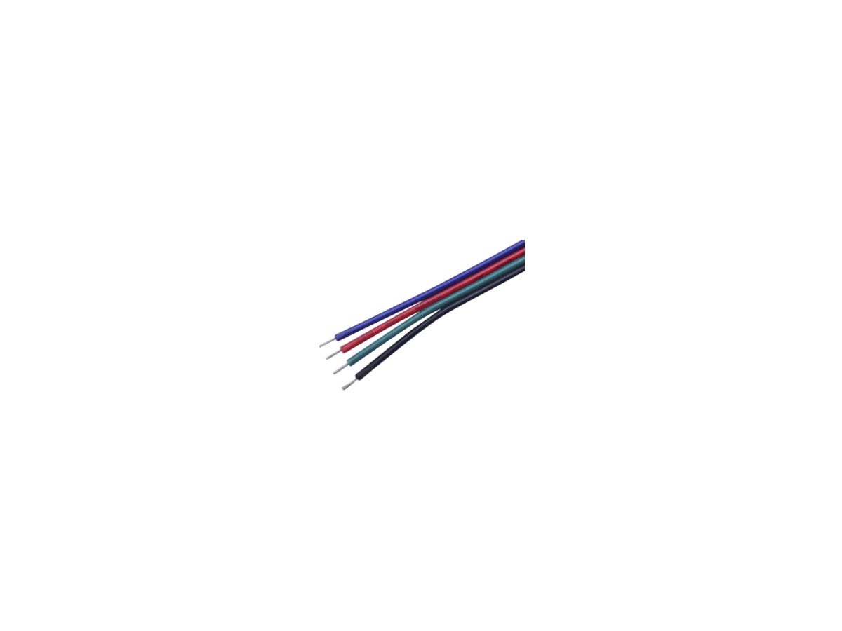 Kabel DOTLUX, 1m 4×0.52mm², für LED-Streifen RGB