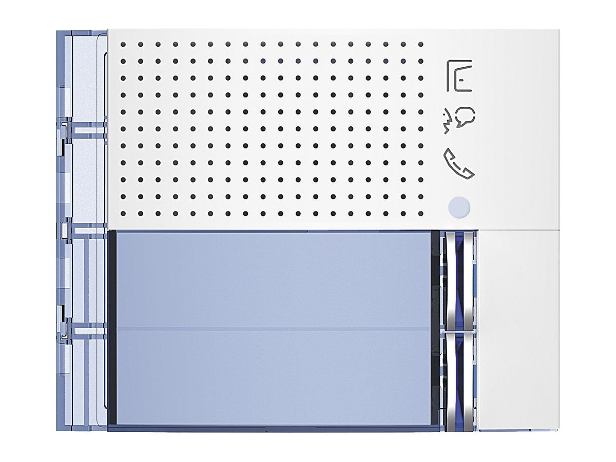 Frontblende für Tür-Lautsprecher-Modul Sfera mit 2 Ruftasten weiss