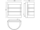 Wandleuchte Philips Calgary IR E27 SEN 1×60W IP44 DIM Edelstahl