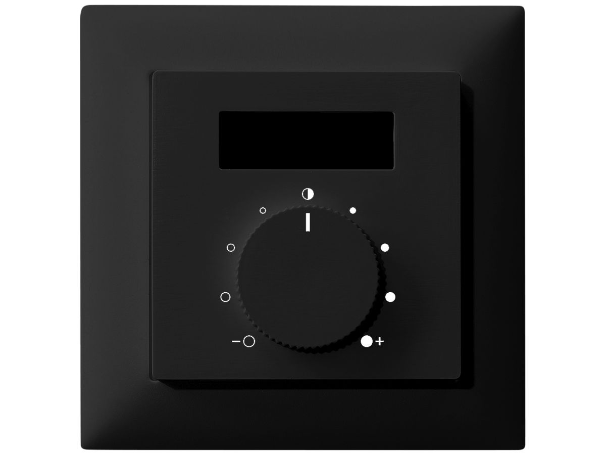 AP-RF-Raumthermostat Flextron ALADIN EnO EDIZIOdue Sollwert schwarz