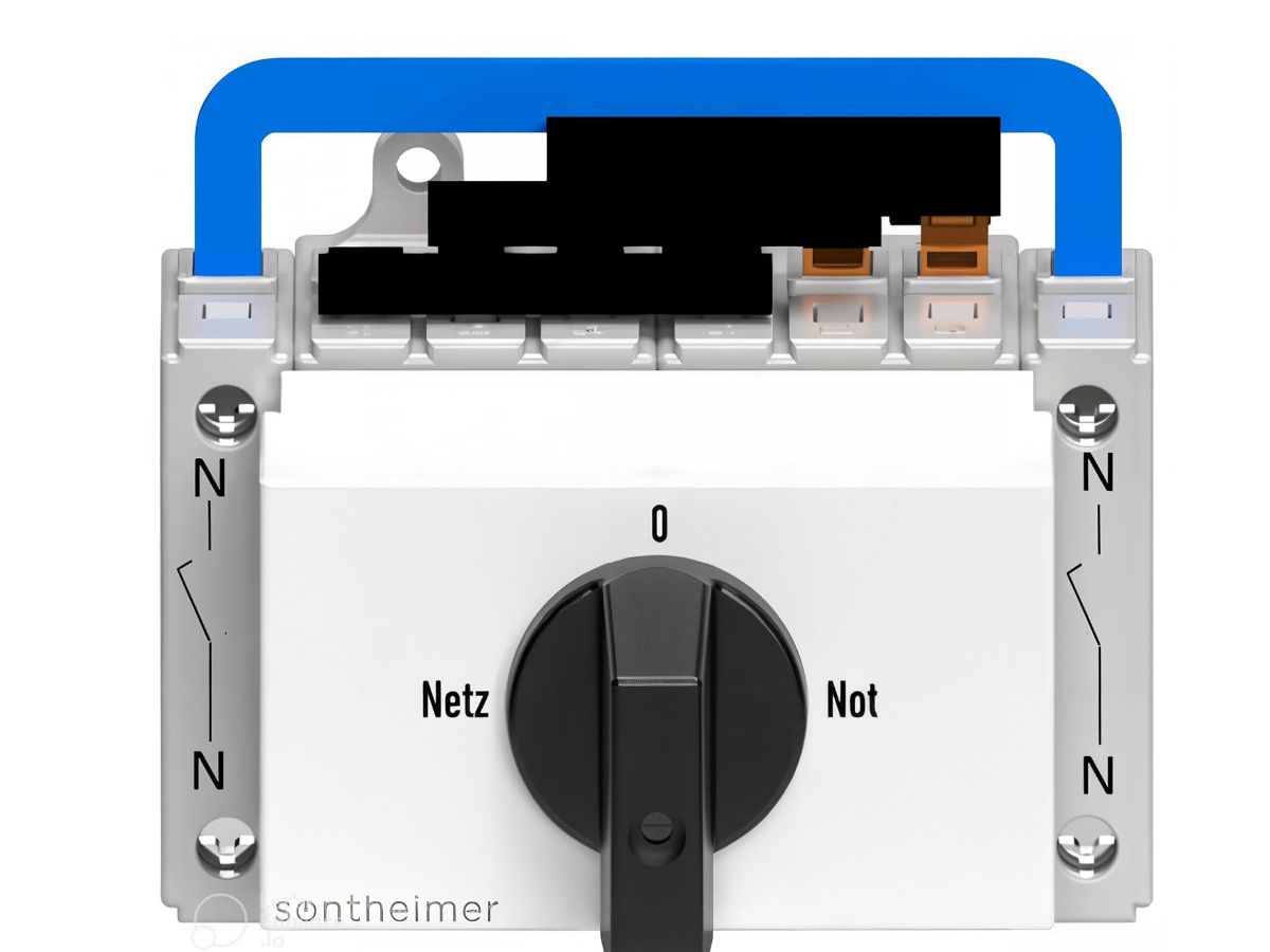 DIN SCHALTER 4P NETZ-0-NOT 100A