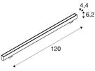 LED-Wandleuchte SLV GALEN 40W 5150lm 830 IP65 DALI 1200mm anthrazit