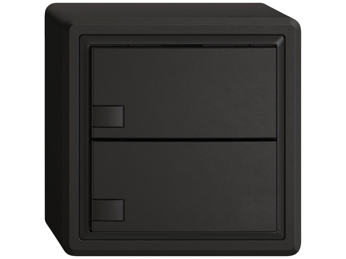 AP-KNX-Taster RGB EDIZIO.liv SNAPFIX® Temperaturfüh.o.LED 2×Taste 1-Tbed.sz