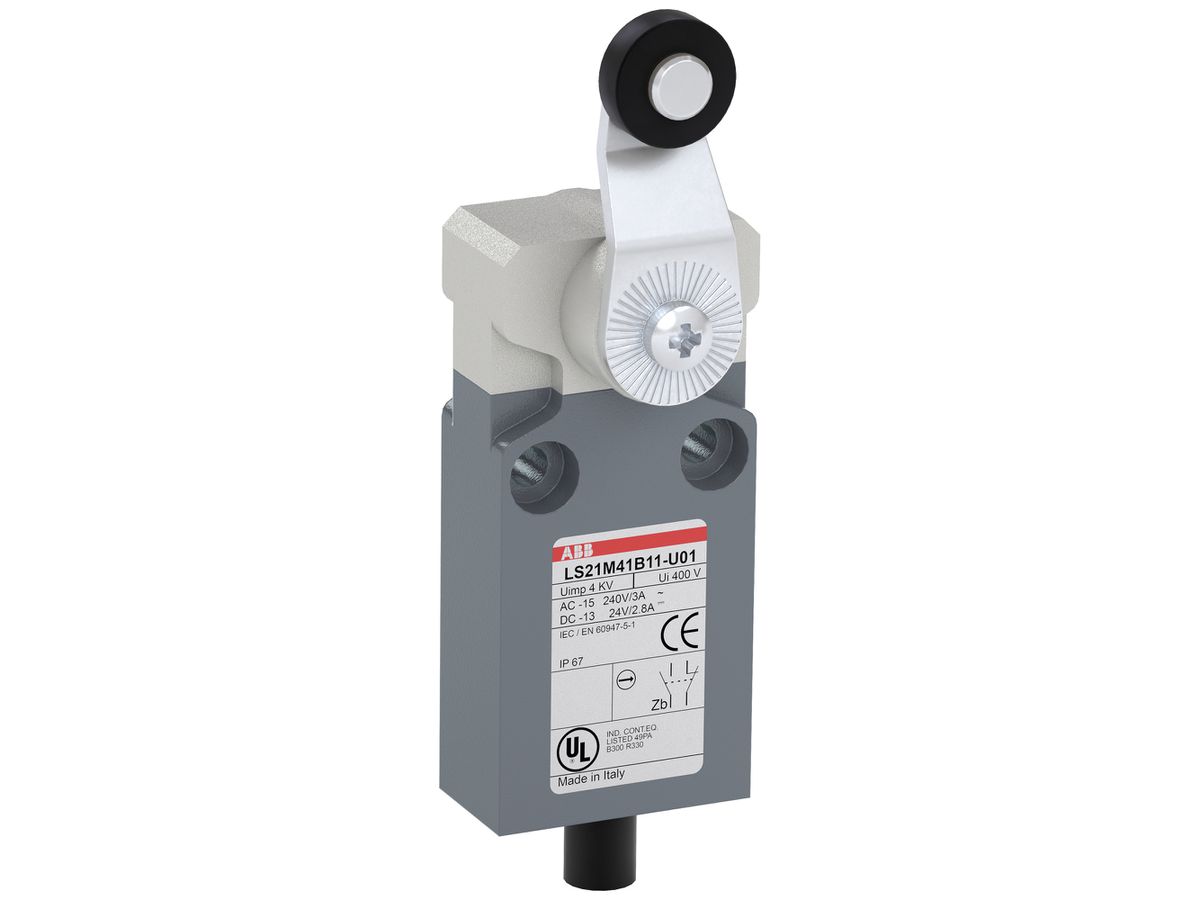 Positionsschalter ABB LS2 Rollenschwenkhebel Zamak Kabel