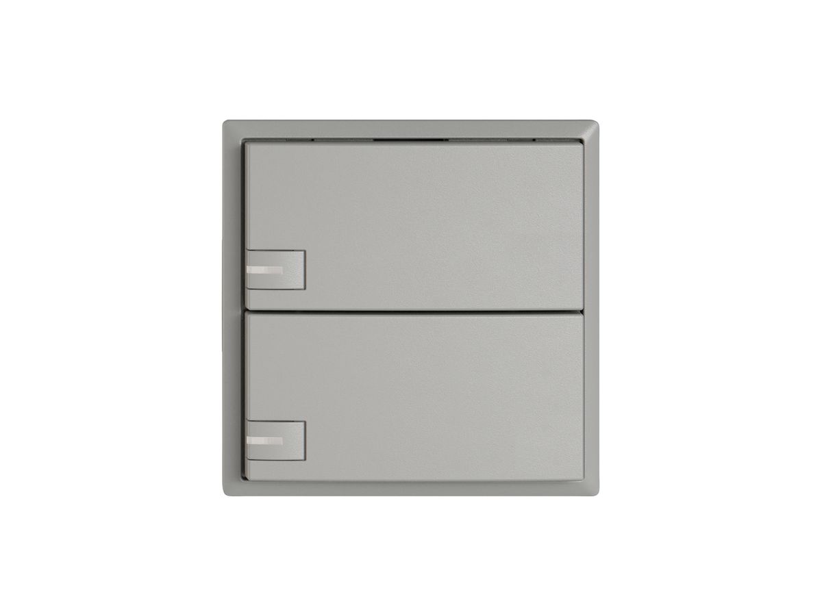 KNX-Taster RGB EDIZIO.liv SNAPFIX® Temperaturfüh.RGB-LED 2×T 1-Tbed.hgu