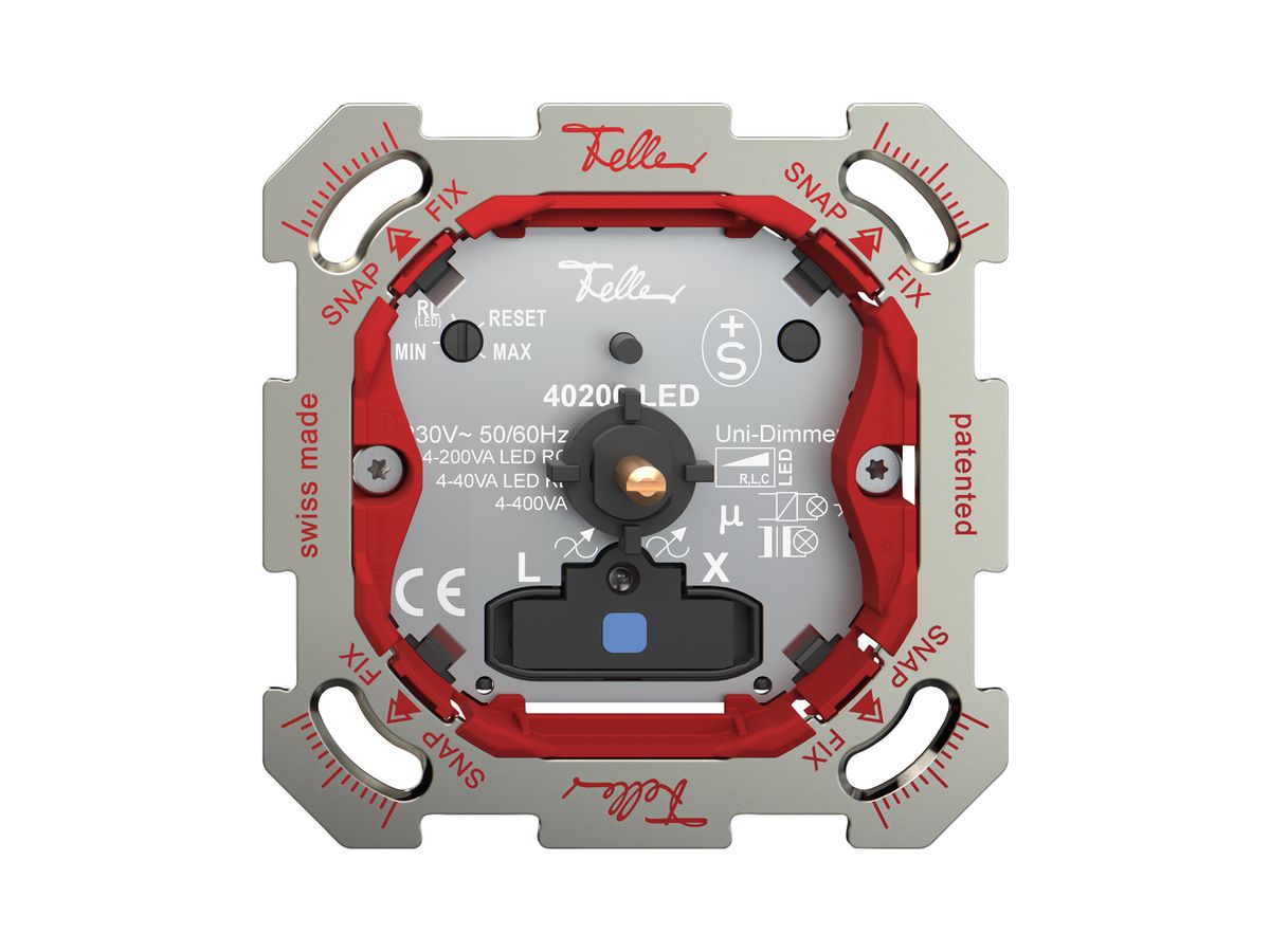 UP-Dimmer Feller SNAPFIX® Univ.bel.bl 4…400W/4…400VA/4…200W/VA