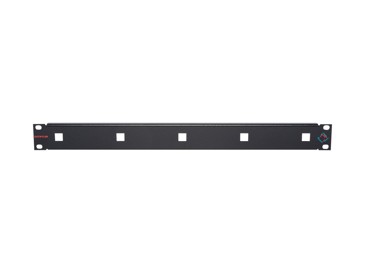 Rangierpanel 19" Dätwyler 1HE schwarz