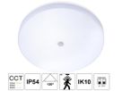 LED-Decken/Wandleuchte PIR Aron weiss - 25/35W, 3000/4000/6000K, IP54, 38cm