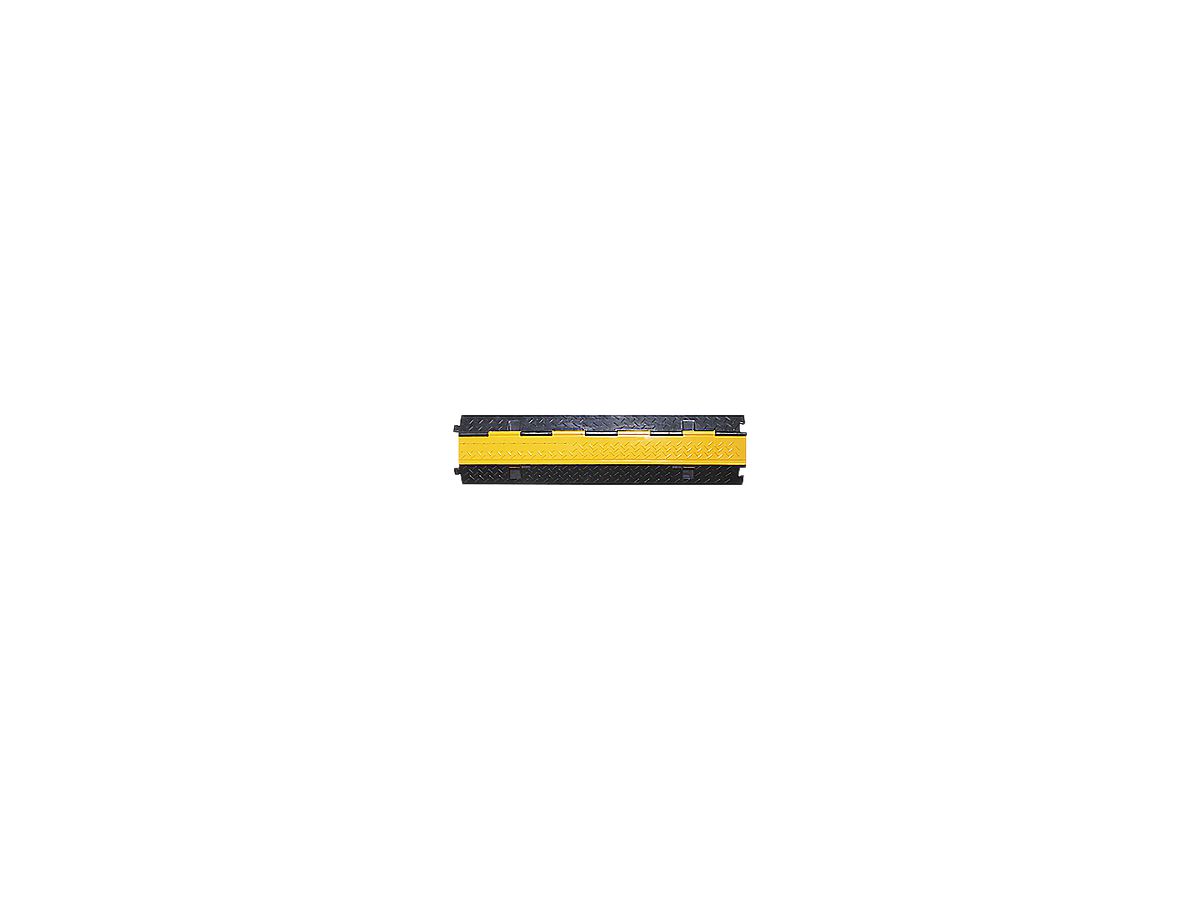 Kabelbrücke Demelectric Protector Rubber 2-Kanal 1000×250×48 schwarz-gelb