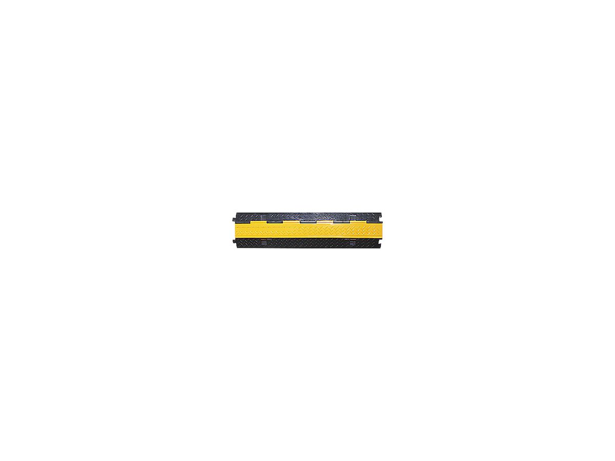 Kabelbrücke Demelectric Protector Rubber 2-Kanal 1000×250×48 gelb/schwarz