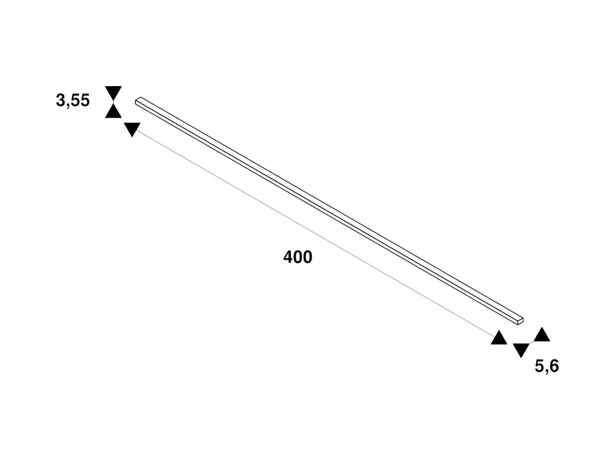 EB-Stromschiene SLV S-TRACK DALI 3-phasig 230V Aluminium 4000mm weiss