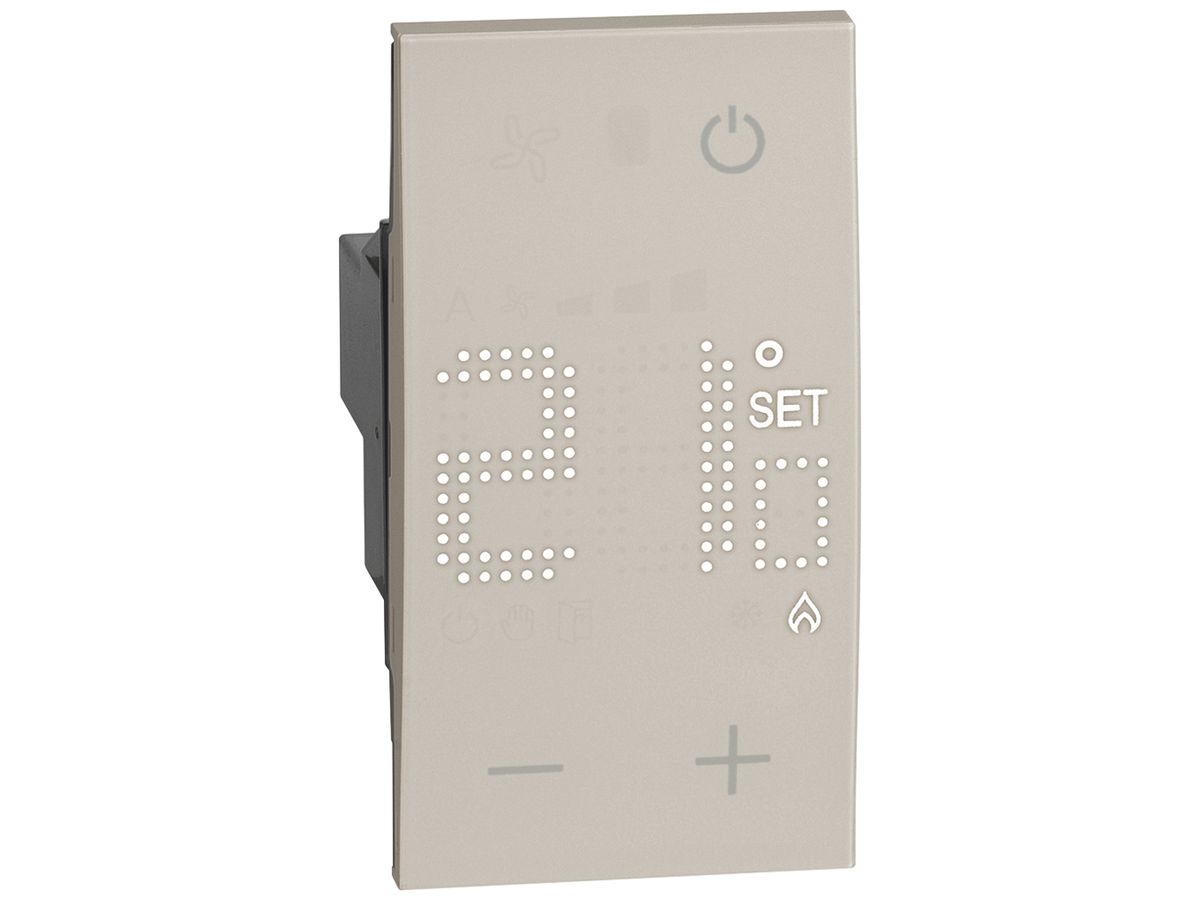 Thermostat Living Now mit Display 230V 2 Module sand