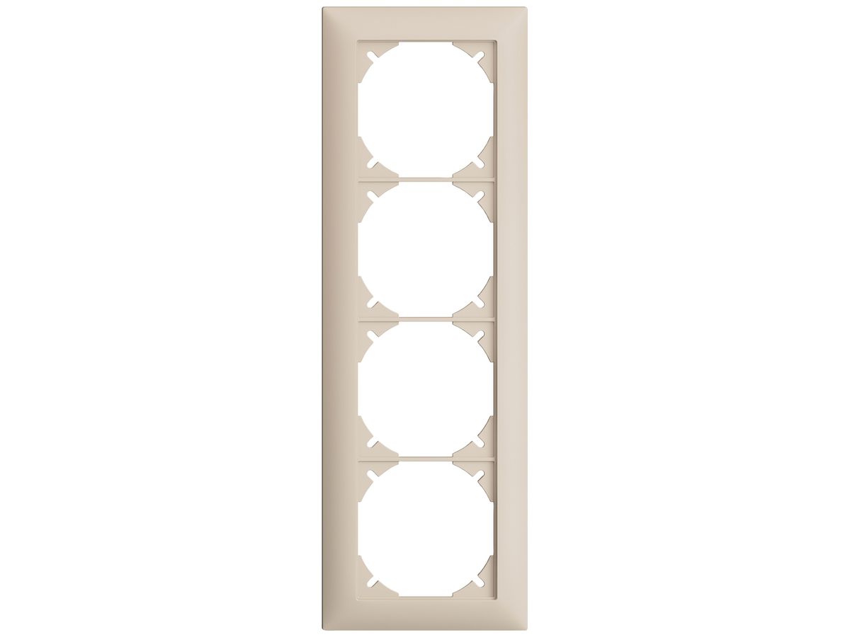UP-Kopfzeile EDIZIOdue SNAPFIX® 4×1 vertikal 88×268mm crema