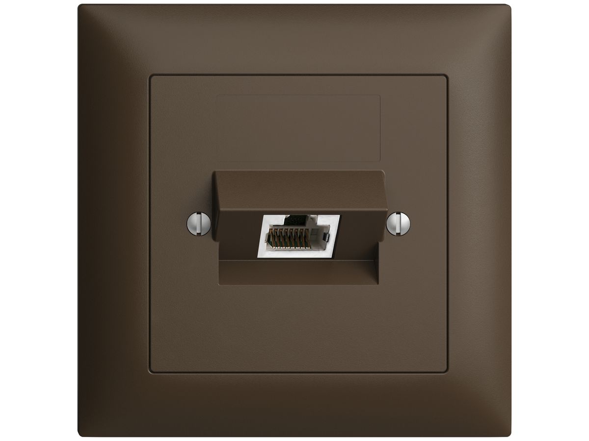 UP-Dose 1×RJ45/s 4P ITplus EDIZIOdue coffee