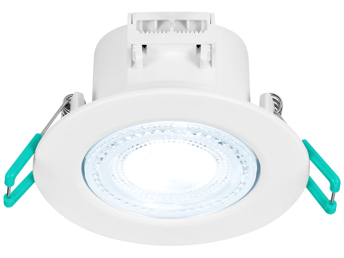 EB-LED-Spot Sylvania SYLSPOT 1×4.8W 360lm RGBW 827…865 IP44 110° DIM Ø87mm weiss