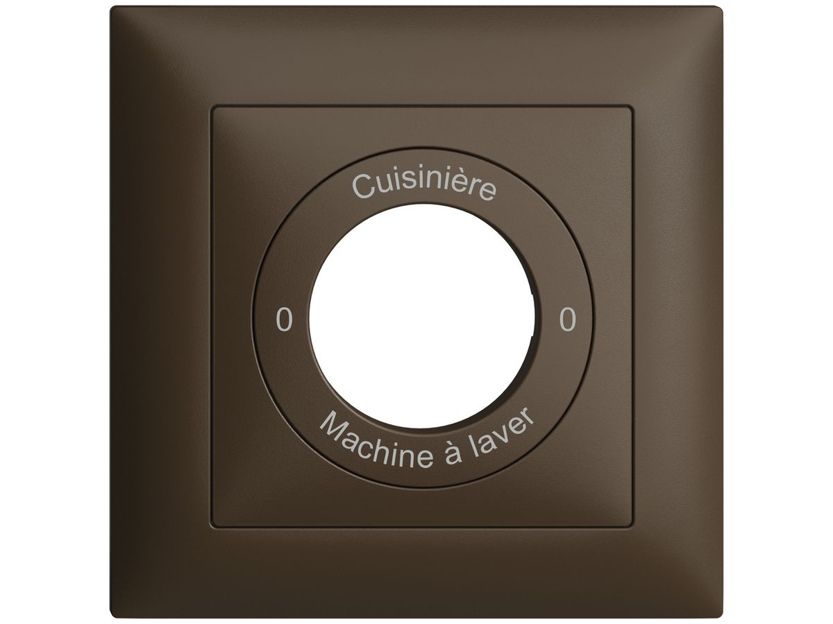 Frontset 0-Cuisinière-0-Machin à laver EDIZIOdue 88×88mm coffee