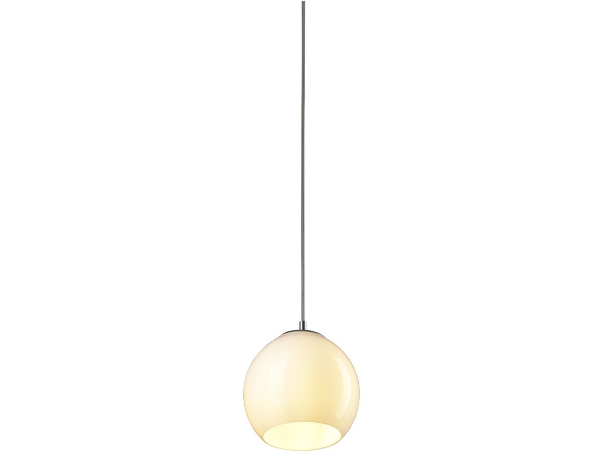 Pendelleuchte SLV SUN 20 PD E27, 60W, Ø195×172mm, weiss, Kabel offen 2.5m