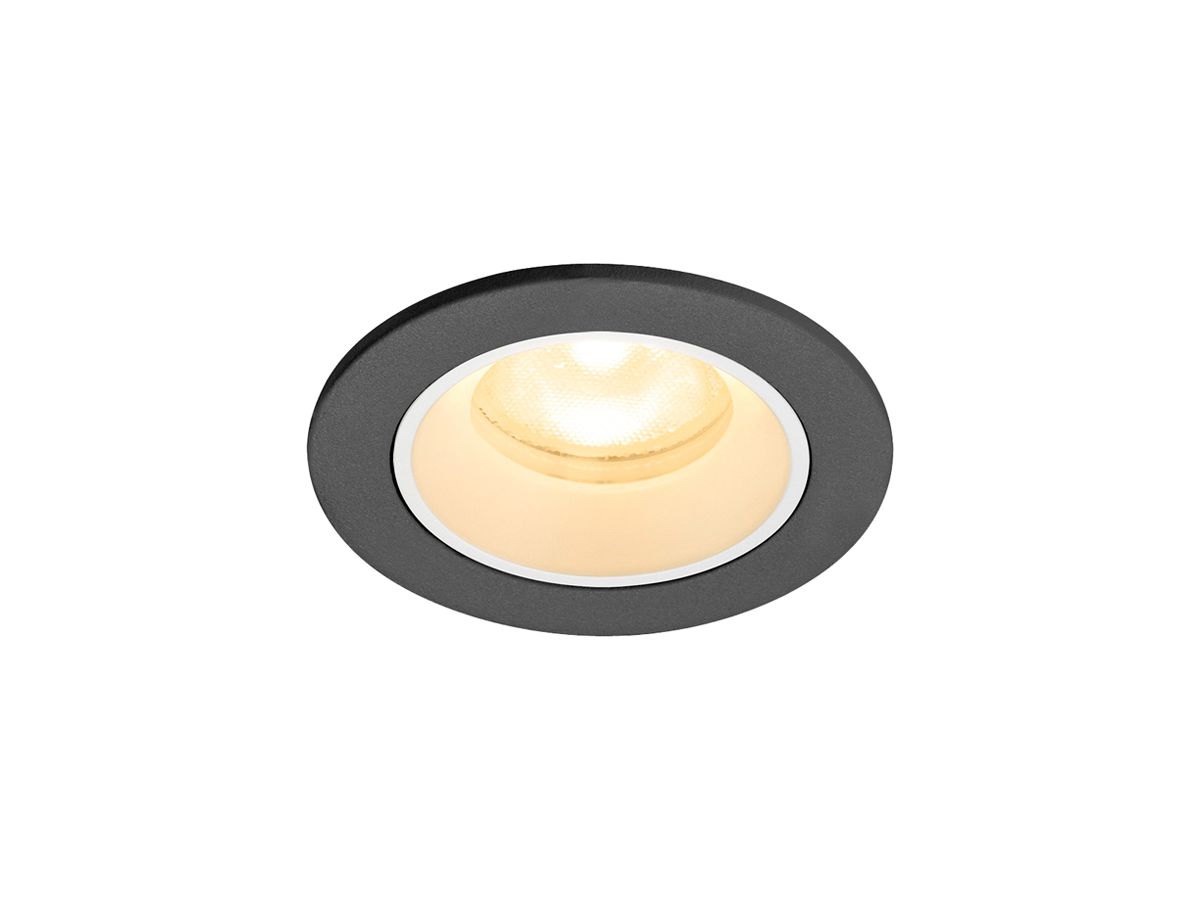 EB-LED-Deckenleuchte SLV NUMINOS XS 6.9W 950lm 3000K WB DALI DIM Ø65×45mm sz/ws