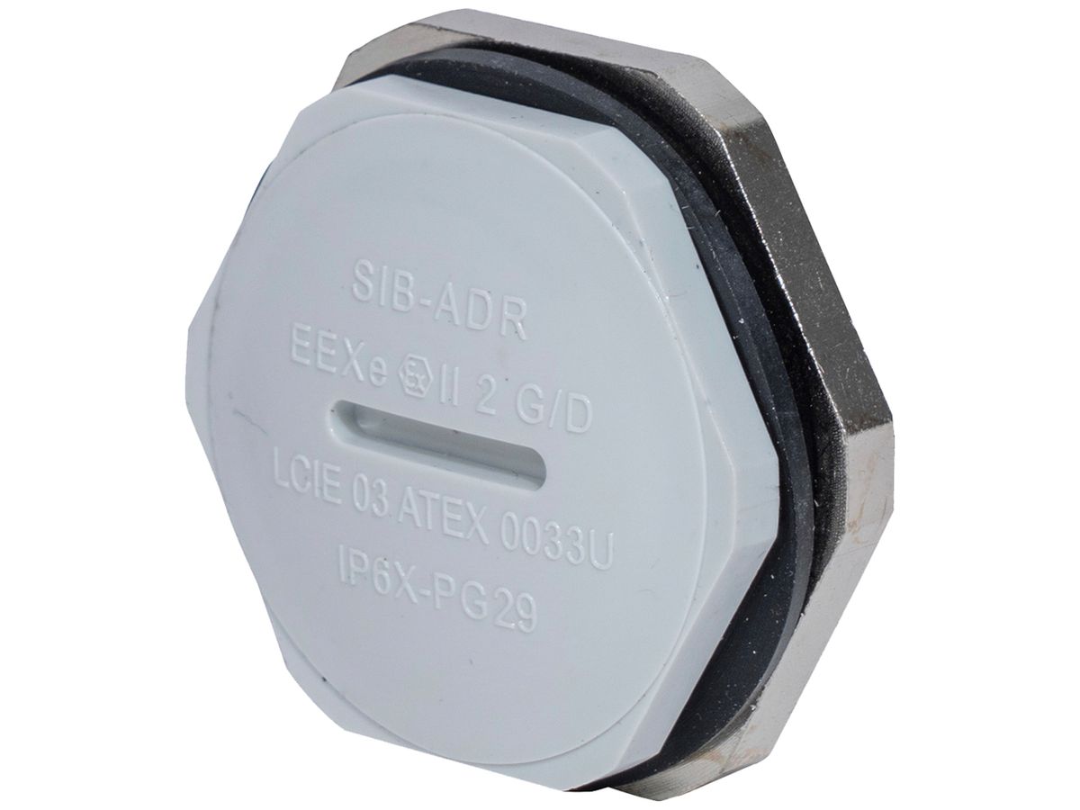 Verschlussstopfen PC EExe PG29 grau