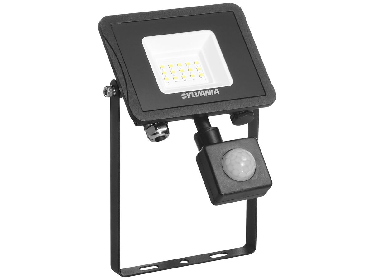 LED-Strahler Sylvania START Flood PIR 10.5W 1000lm 840 IP65 110° 190×125mm sz