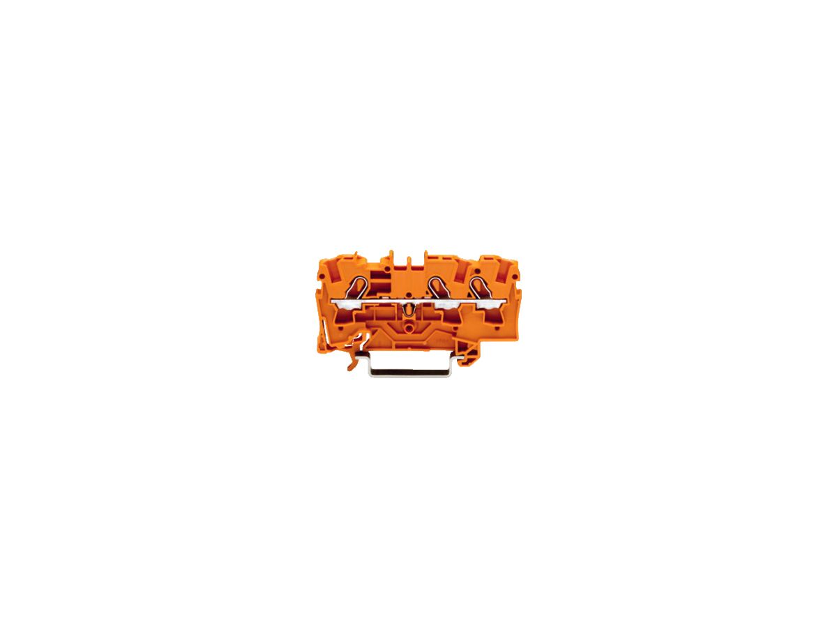 Durchgangsklemme WAGO TOPJOB-S 4mm² 3L orange Serie 2004