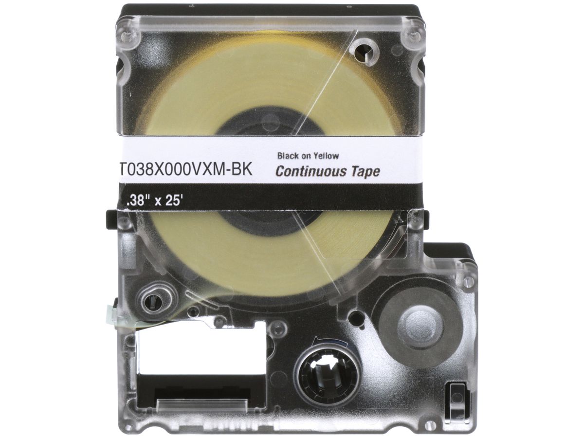 Etikettenkassette Panduit MP, Endlosband, 9×7000mm schwarz auf gelb