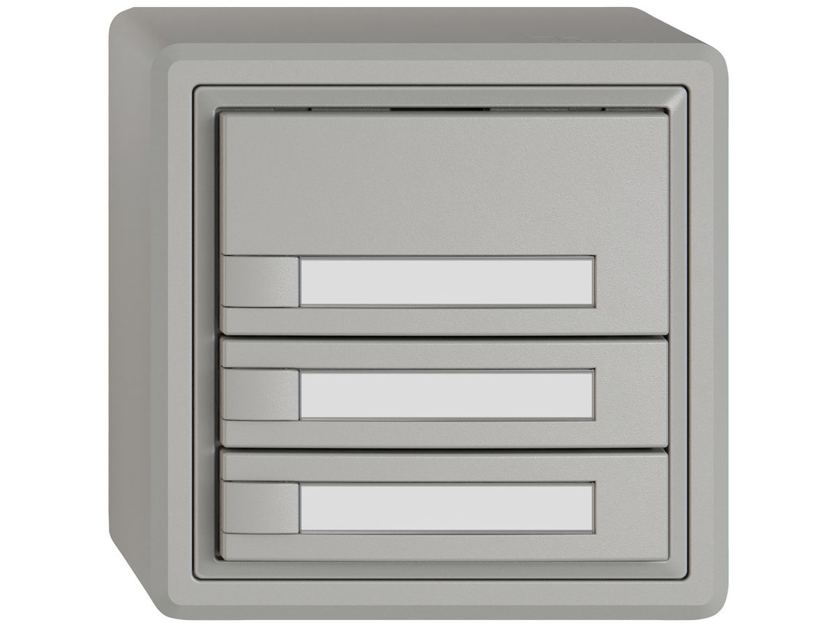 AP-KNX-Taster RGB EDIZIO.liv SNAPFIX® Temperaturfüh.o.LED Pap.3×T 1-Tbed.hgu