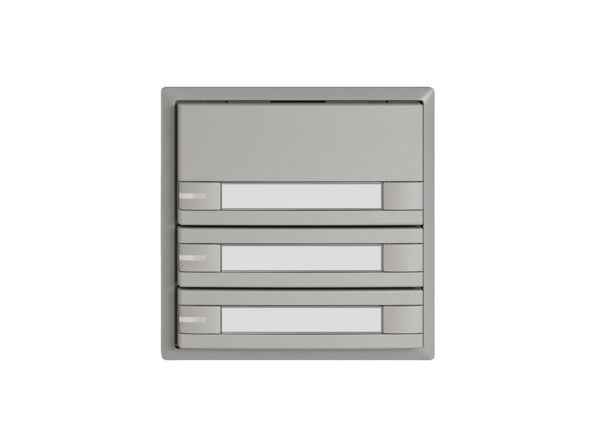 KNX-Taster RGB EDIZIO.liv SNAPFIX® Temperaturfüh.RGB-LED Pap.3×T 2-Tbed.hgu