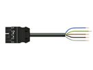 Anschlussleitung MIDI 5×2.5mm² 20A 400V 5m Cod.A Stecker-freie Ende schwarz Cca