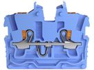 Durchgangsklemme WAGO TOPJOB-S 2250 1mm² 2L 13.5A 500V ohne Rastfuss blau