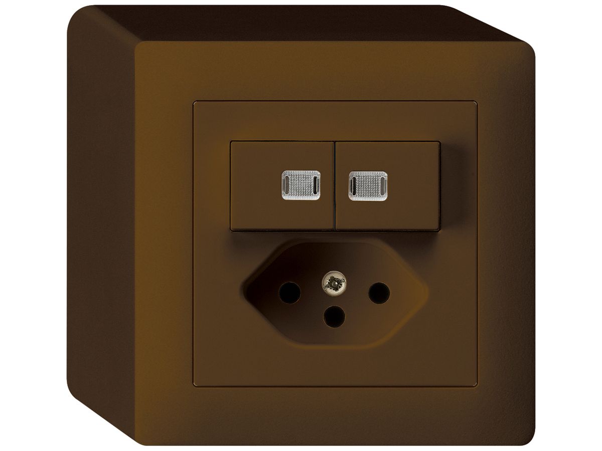 AP-Leuchtkombination 1/3+3/1P+T13 braun kallysto 2 Linsen